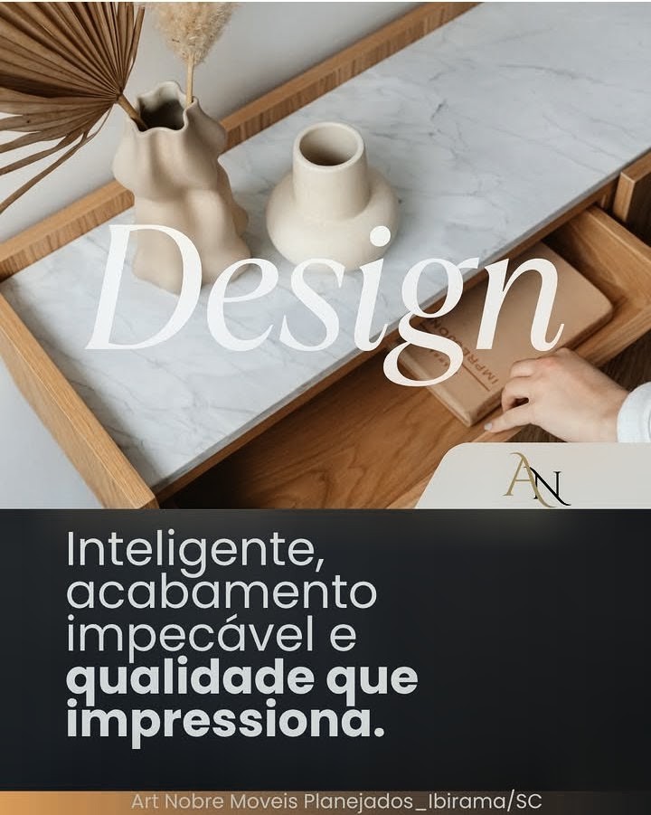 Design inteligente e acabamento impecável