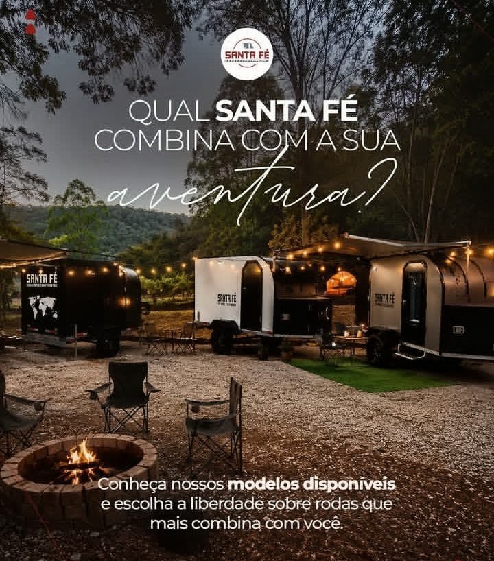 Noite de fogueira com a família Santa Fé