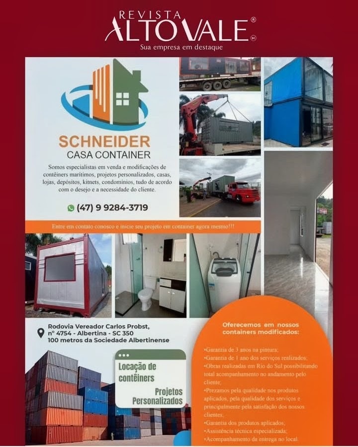 Imprensa · reportagem da Revista Alto Vale